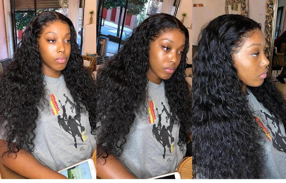 12A Malaysian Hair Bundles With Frontal Kinky Curly Bundles With Frontal 13x4 Ear to Ear Lace Frontal Human Hair Weave Extension