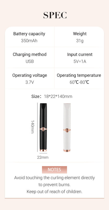 Electric Eyelash Curler For Instant Glam Long Lasting Natural Eyelash Comb Heated Lash Curling Tools